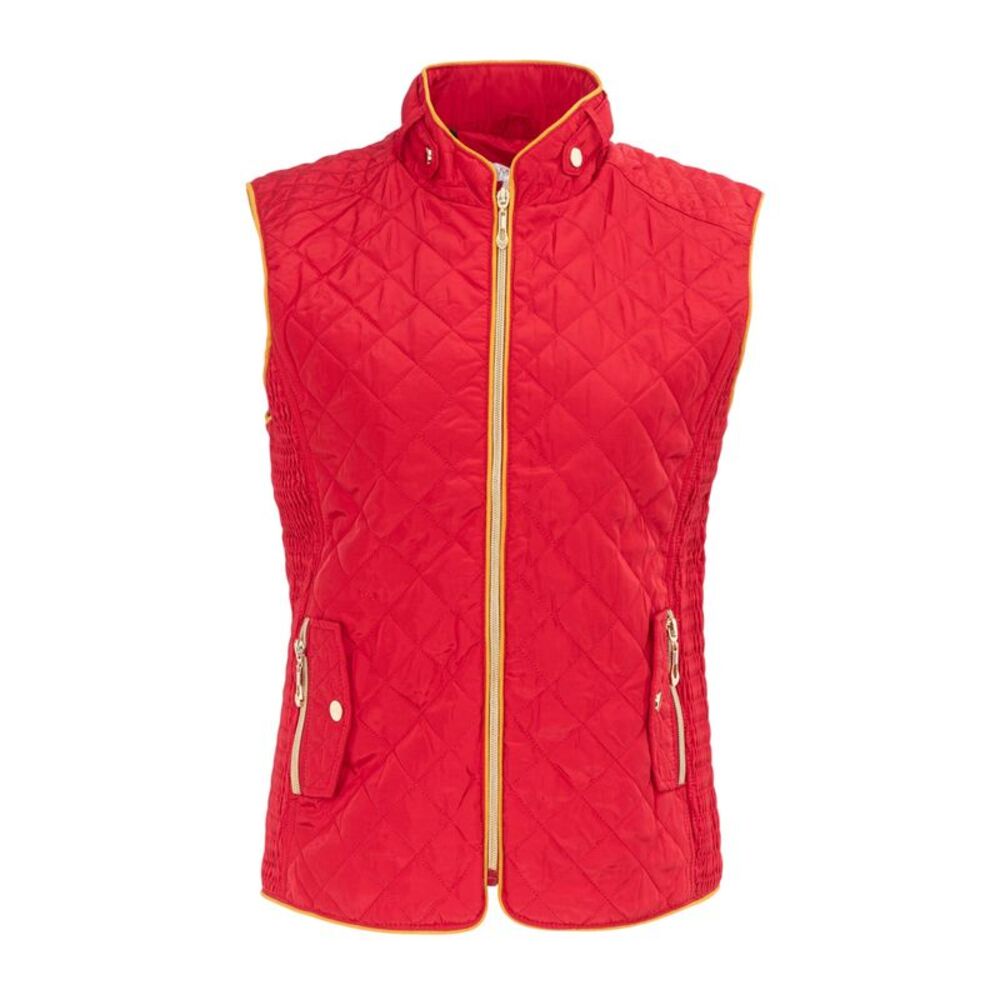 Miso Womens/Ladies Quilted Vest / Red